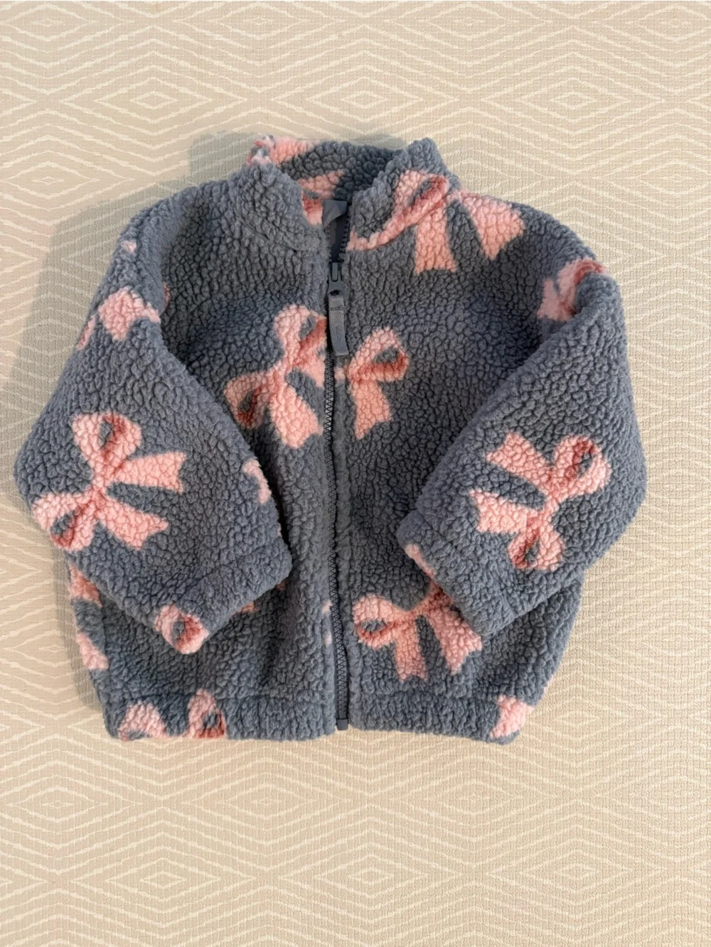 Konges Girls Fleece — Pink Bows